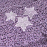 Speak Now Star Purple Cropped Cardigan