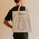 Reputation Album Canvas Bag