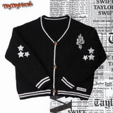 Folklore Stars Embroidery Cardigan Limited Edition