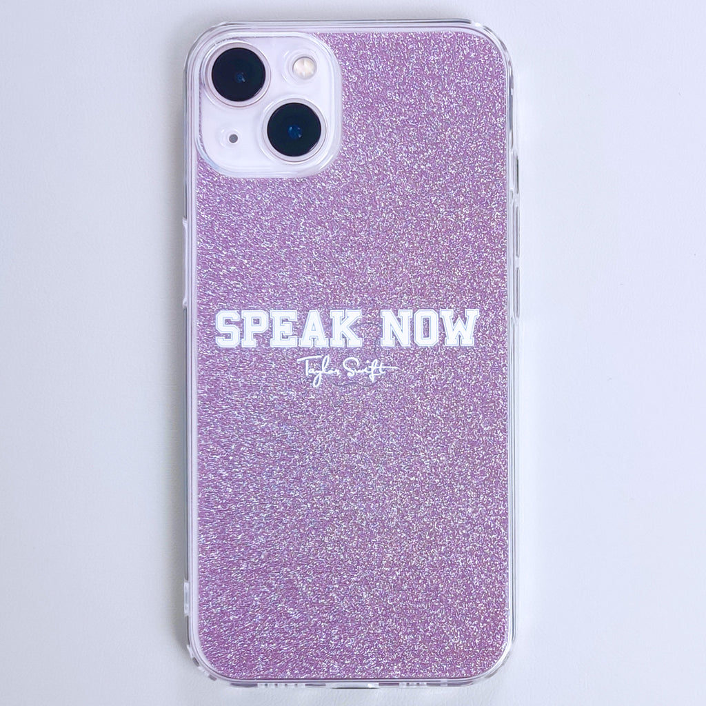Speak Now Glitter Silicon Phone Case