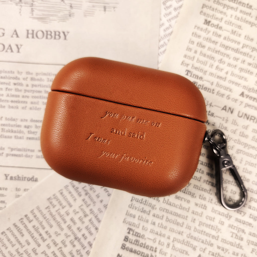 Folklore Airpods Pro Earphone Case Leather